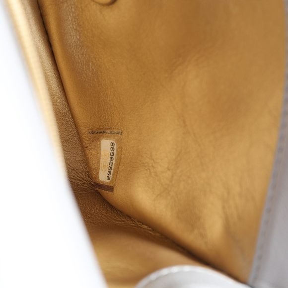 Chanel Gray Quilted Lambskin Pearl Crush Mini Flap Bag - Picture 8 of 8